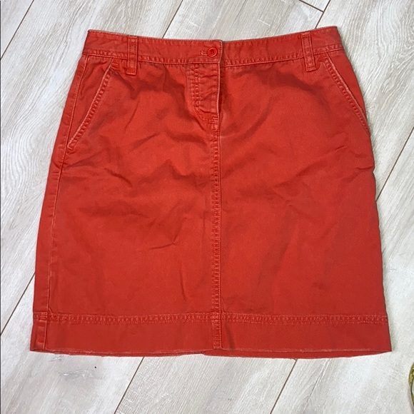 J. Crew Dresses & Skirts - J.Crew I Dark Orange Demin Skirt Size 2